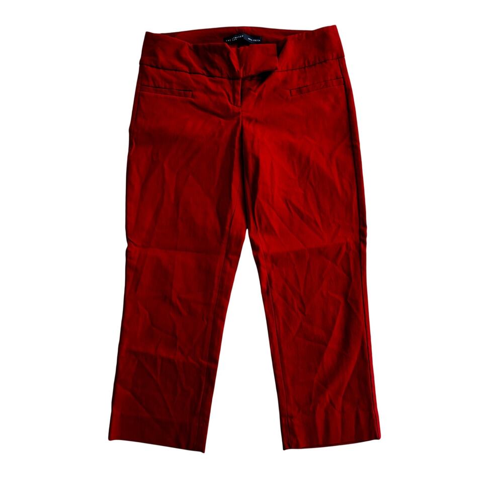 womens vintage the limited red capri pants 0 90s Y2K